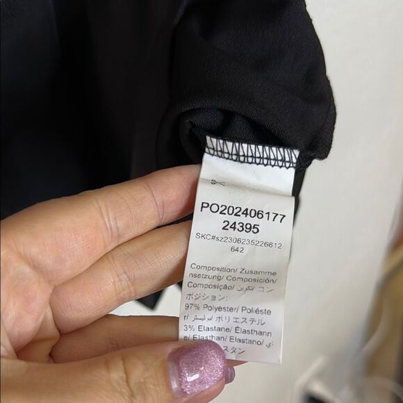 NWT-Floerns-Elegant Black Sleeveless Top- Size XL - Picture 3 of 5